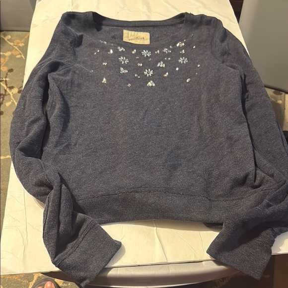 Hollister Navy Blue Crew Neck Sweater - Picture 1 of 1